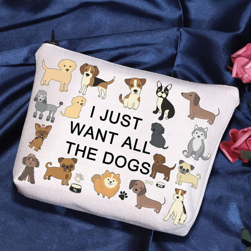 Dog Lover Gift - Dog Mom Cosmetic Bag ()